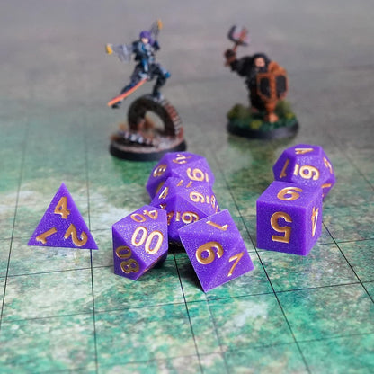 Silicone Rubber Poly Dice Set: Regal Ricochet