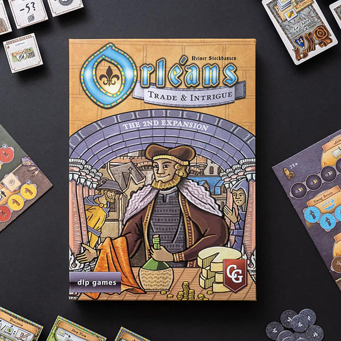Capstone Games: Orleans, Trade & Intrigue Expansion, Strategy Board Game, 2 to 5 Players, 90 Minute Play Time, Ages 12 and Up