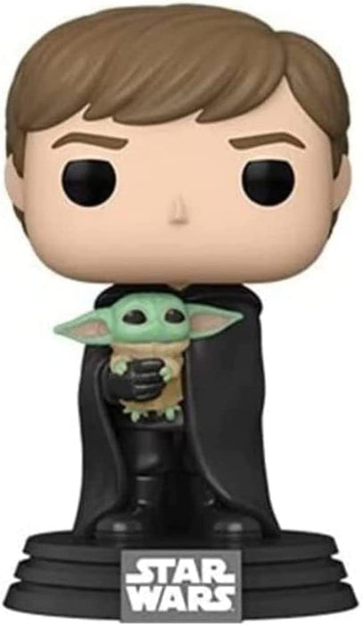 Funko POP! Star Wars: the Mandalorian - Luke Skywalker With Grogu (the Child, Baby Yoda) - Collectable Vinyl Figure - Gift Idea - Official Merchandise - Toys for Kids & Adults - TV Fans