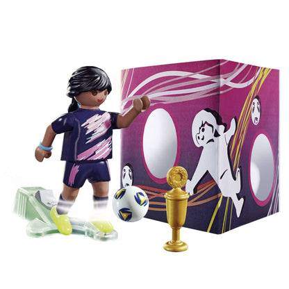 Playmobil 70875 Female Soccer Player, Fun Imaginative Role-Play, PlaySets Suitable for Children Ages 4+