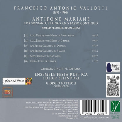 Vallotti: Antifone..