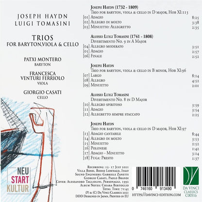 Hydn, Tomasini - Trios for Baryton Viola & Cello