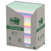 Post-it Recycling Notes Assorted Colours, Pack of 16 Pads, 100 Sheets per Pad, 76 mm x 127 mm, Green, Pink, Blue, Yellow - Self-stick notes made from 100% recycled paper