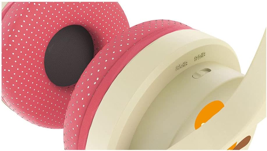 Animal Crossing NINTENDO Isabelle Interactive Study Premier Children's Headphone with Boom Microphone, 3 Years and Above, Cream/Pink (AC0848