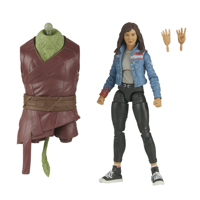 Hasbro Marvel Legends Series Doctor Strange in The Multiverse of Madness 6-inch Collectible America Chavez Cinematic Universe Action Figure Toy, 2 Accessories And 1 Build-A-Figure Part, Multi (F0371
