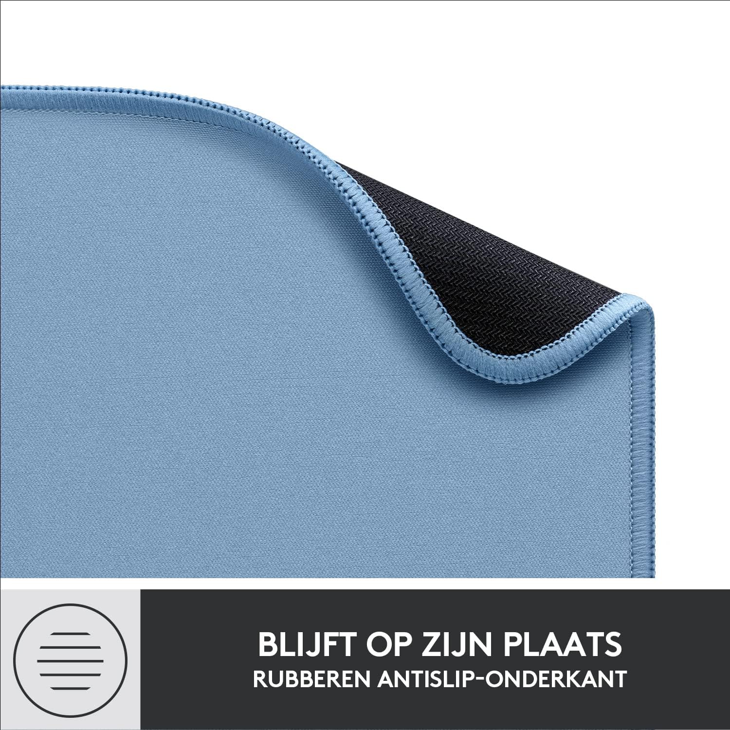 Logitech Mouse Pad - Studio Series, Computer Mouse Mat with Anti-slip Rubber Base, Easy Gliding, Spill-Resistant Surface, Durable Materials, Portable, in a Fresh Modern Design