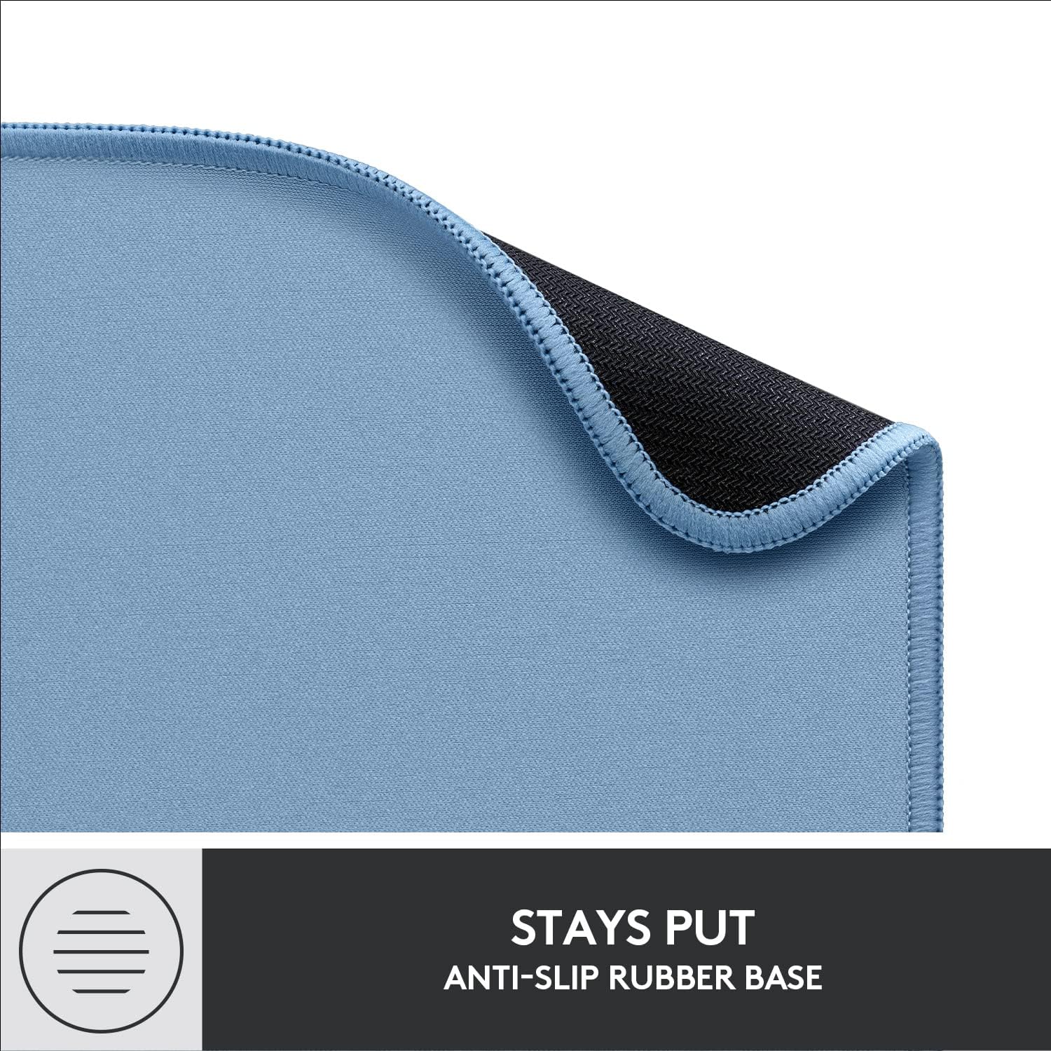 Logitech Mouse Pad - Studio Series, Computer Mouse Mat with Anti-slip Rubber Base, Easy Gliding, Spill-Resistant Surface, Durable Materials, Portable, in a Fresh Modern Design