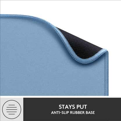 Logitech Mouse Pad - Studio Series, Computer Mouse Mat with Anti-slip Rubber Base, Easy Gliding, Spill-Resistant Surface, Durable Materials, Portable, in a Fresh Modern Design