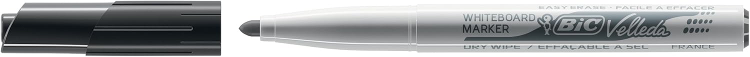 BIC Velleda 1741 Whiteboard Markers Black 12 Box