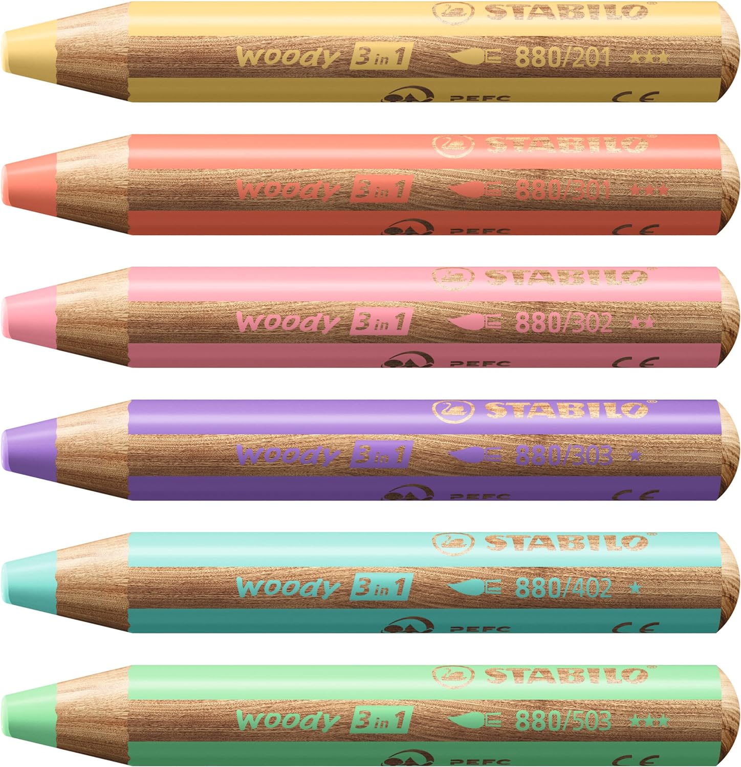 Multi-Talented Pencil - STABILO woody 3 in 1 - Pack of 1