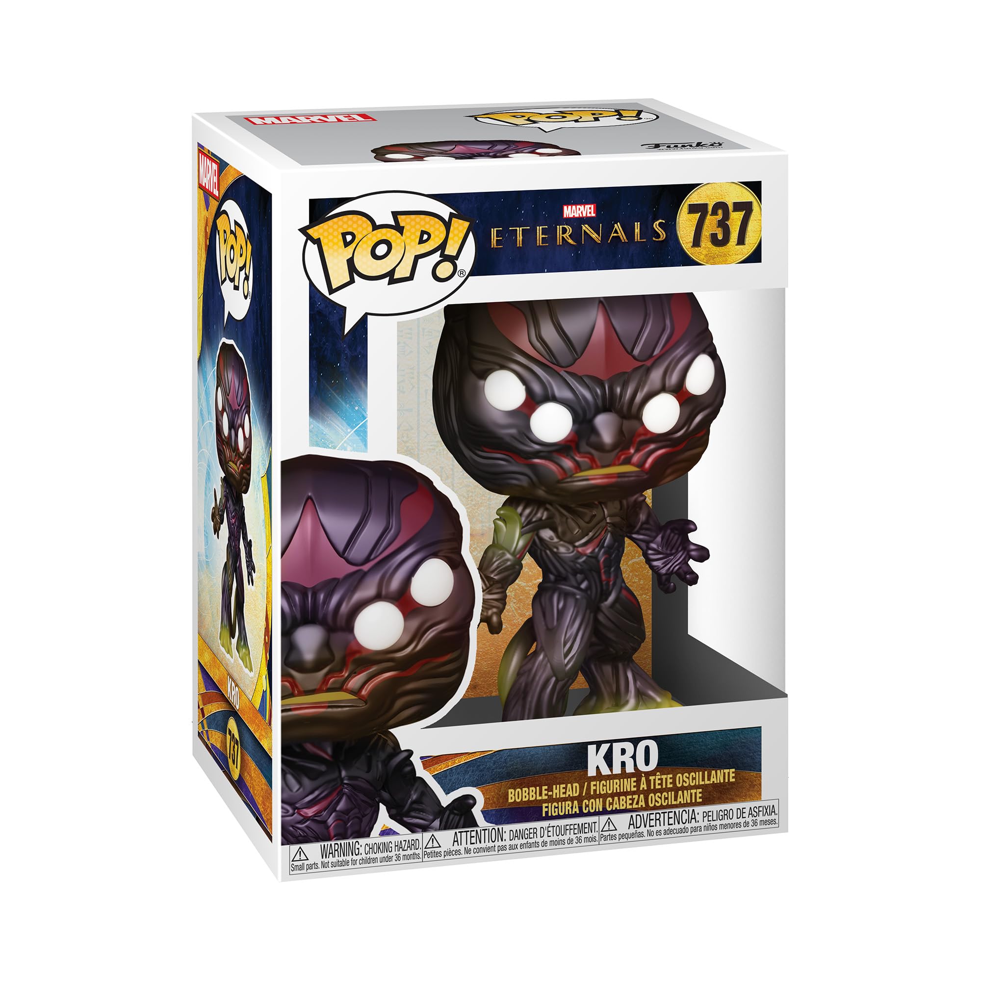 Funko Pop! Marvel: Eternals - Kro - The Eternals - Vinyl-Sammelfigur - Geschenkidee - Offizielle Handelswaren - Spielzeug Für Kinder und Erwachsene - Movies Fans - Modellfigur Für Sammler und Display