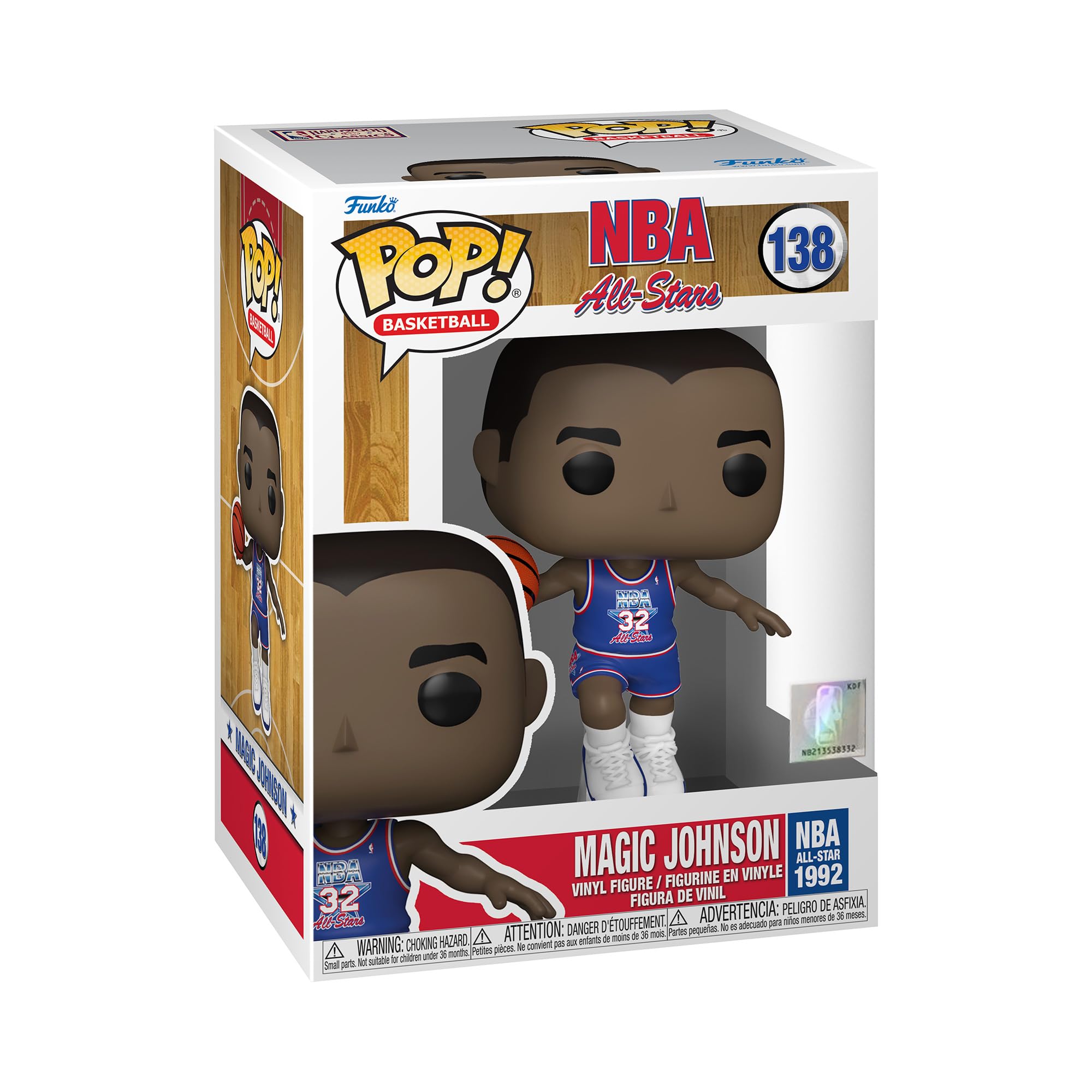 Funko POP! NBA Legends-Magic Johnson - (Blue All Star Uni 1991) - Collectable Vinyl Figure - Gift Idea - Official Merchandise - Toys for Kids & Adults - Sports Fans - Model Figure for Collectors