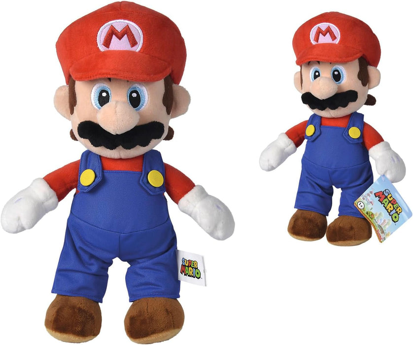 Simba Toys - Peluche Super Mario, Material Suave y Agradable, 100% Original, Apto para Niños y Niñas de todas las Edades - 30 cm