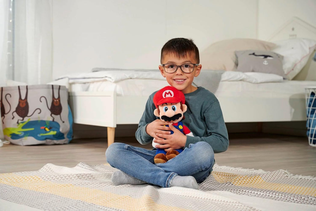 Simba Toys - Peluche Super Mario, Material Suave y Agradable, 100% Original, Apto para Niños y Niñas de todas las Edades - 30 cm