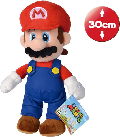 Simba Toys - Peluche Super Mario, Material Suave y Agradable, 100% Original, Apto para Niños y Niñas de todas las Edades - 30 cm