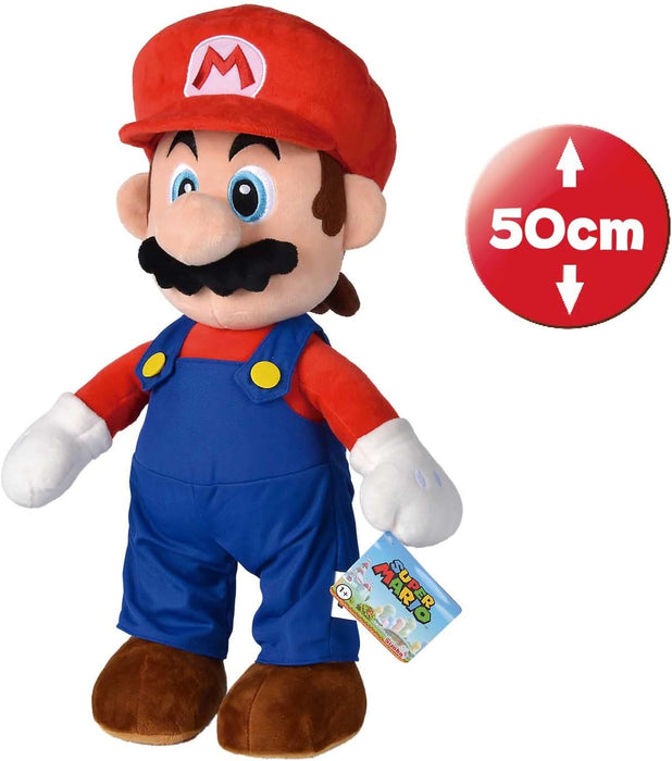 Simba 109231013 - Super Mario Plüschfigur, 50cm, Nintendo, Plüschspielzeug, ab den ersten Lebensmonaten