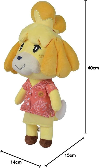 Simba 109231006 - Animal Crossing Isabelle, 40cm Plüschtier, New Horizons, Nintendo, Plüschfigur für Kinder ab den ersten Lebensmonaten