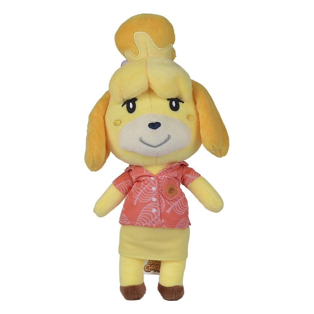 Simba 109231002 - Animal Crossing Isabelle, 25cm Plüschtier, New Horizons, Nintendo, Plüschfigur für Kinder ab den ersten Lebensmonaten