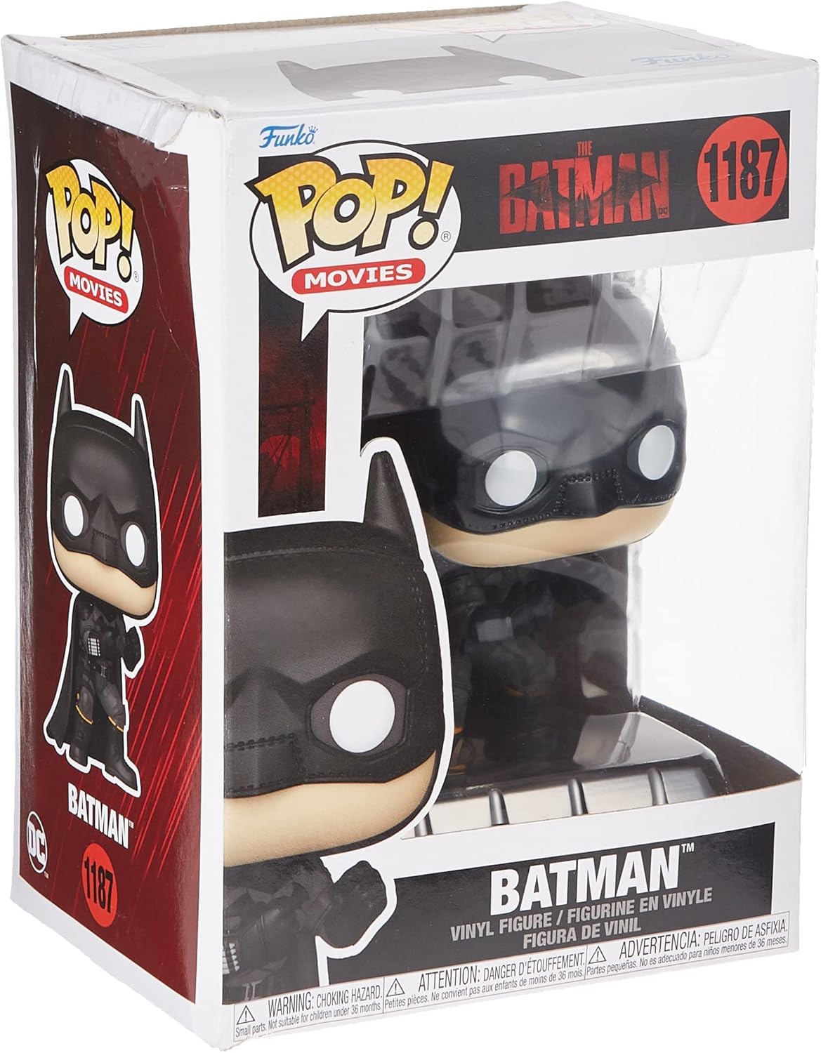 Funko Pop! Movies: DC the Batman - Batman - Collectable Vinyl Figure - Gift Idea - Official Merchandise - Toys for Kids & Adults - Movies Fans - Model Figure for Collectors and Display