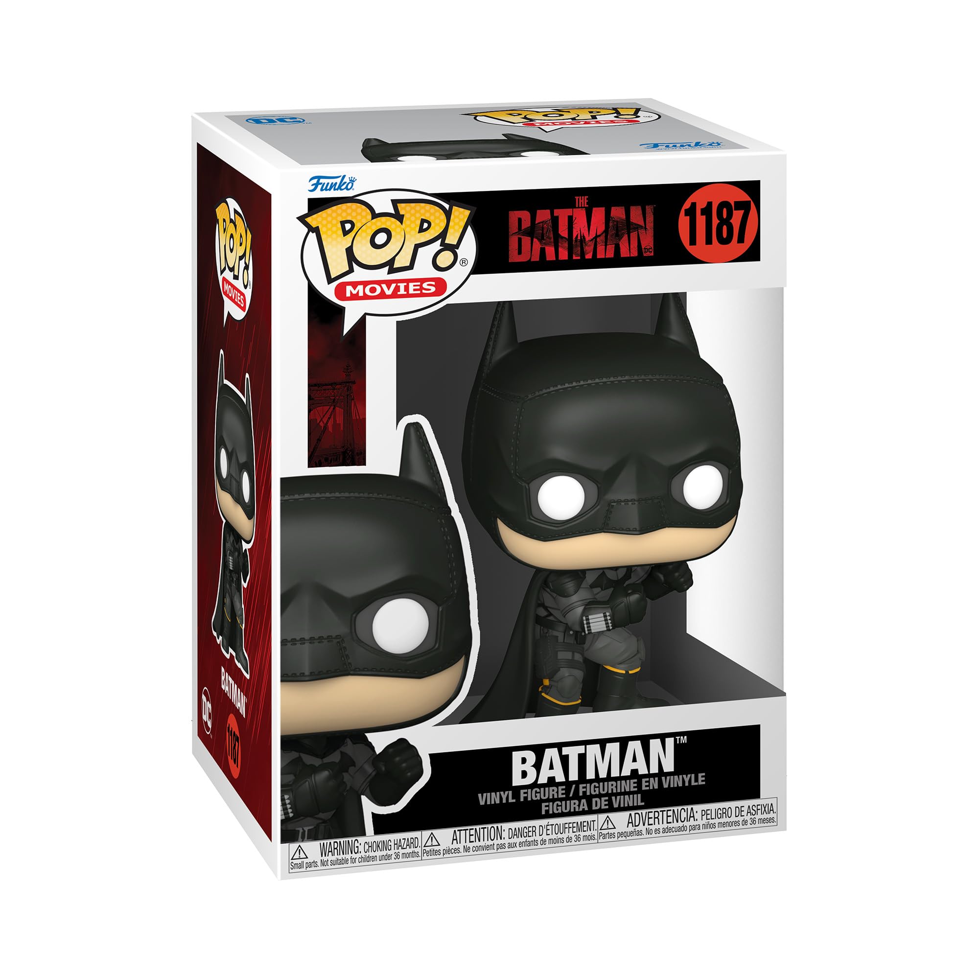 Funko Pop! Movies: DC the Batman - Batman - Collectable Vinyl Figure - Gift Idea - Official Merchandise - Toys for Kids & Adults - Movies Fans - Model Figure for Collectors and Display