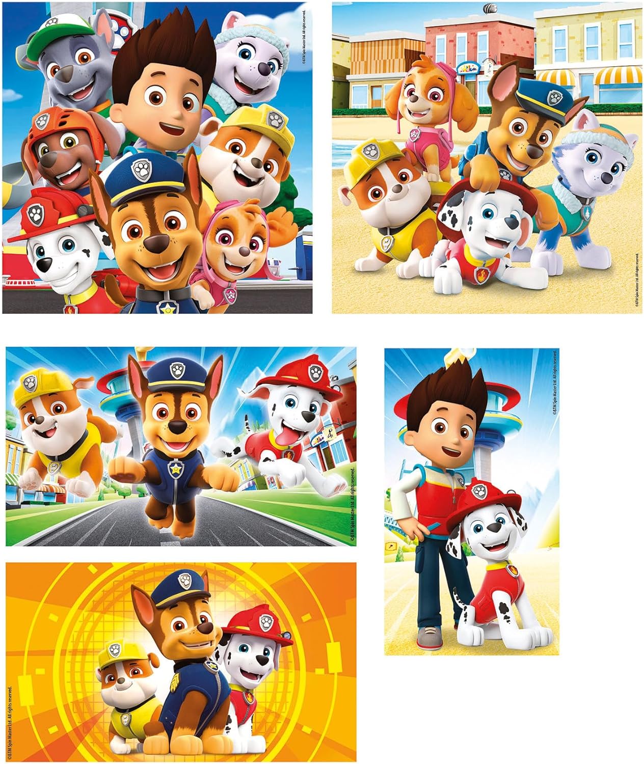 Clementoni Does Not Apply Infantiles 10 en 1 Paw Patrol, Puzzles de distinto tamaño para montarlos progresivamente de la Patrulla Canina, a Partir d, Multicolor, Medium (20270