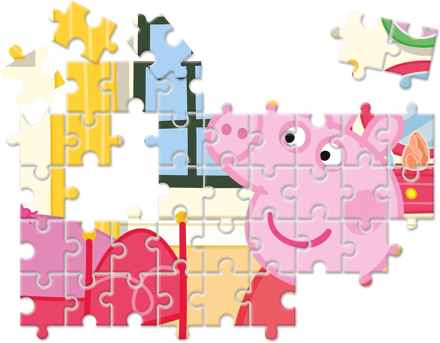 Clementoni 20271 18+30+48+60pcs Supercolor 10 in 1 Peppa Pig (3x18, 4x30, 2x48 and 1x60 Pieces) -Jigsaw Puzzle for Kids Age 4, Multi-Coloured, Medium