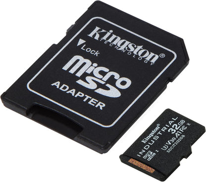 Kingston Industrial microSD - 32GB microSDHC Industrial C10 A1 pSLC Karte + SD-Adapter - SDCIT2/32GB
