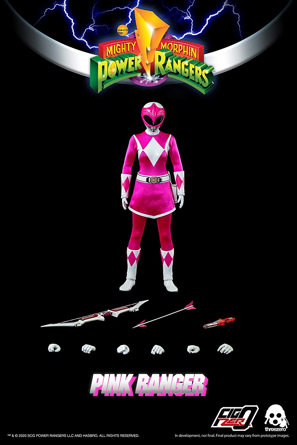 ThreeZero Mighty Morphin Power Rangers: Pink Ranger 1:6 Scale Collectible Figure