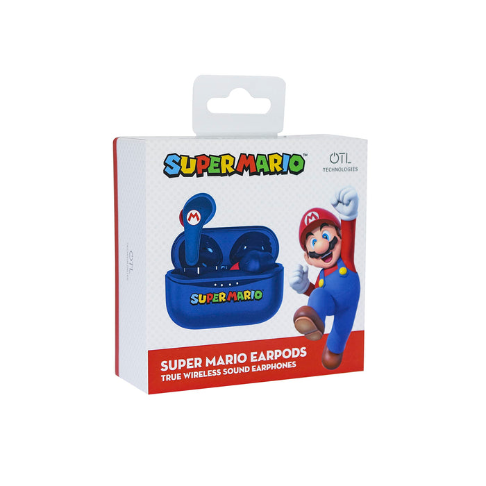 OTL Technologies SM0858 Super Mario TWS Wireless Earphones with Charging Case Blue