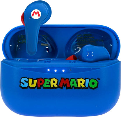 OTL Technologies SM0858 Super Mario TWS Wireless Earphones with Charging Case Blue