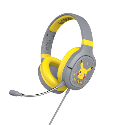 OTL Technologies PK0862 Pokémon Pikachu Grey Pro G1 Wired Gaming Headphones