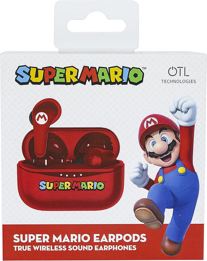 OTL Technologies SM0894 Super Mario TWS Wireless Earphones with Charging Case Red