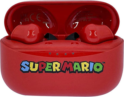 OTL Technologies SM0894 Super Mario TWS Wireless Earphones with Charging Case Red