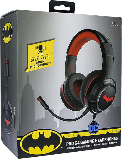 OTL Technologies DC Comics Batman Pro G4 Wired Gaming Headphones Black