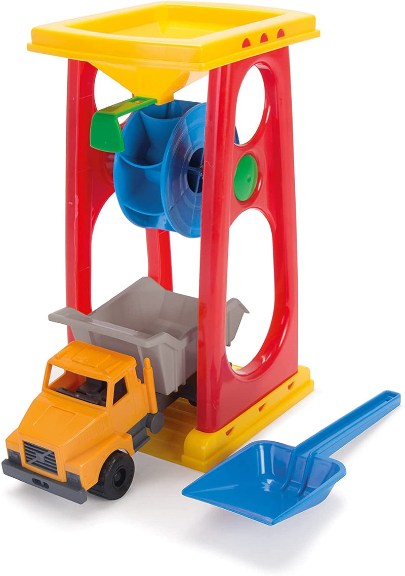 Dantoy Colourful Sand and Water Wheel with Truck and Spade, Made in Denmark