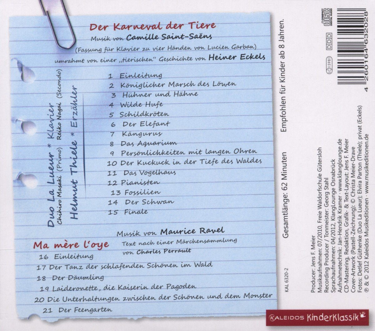 Der Karneval der Tiere-Ma Mère l'Oye
