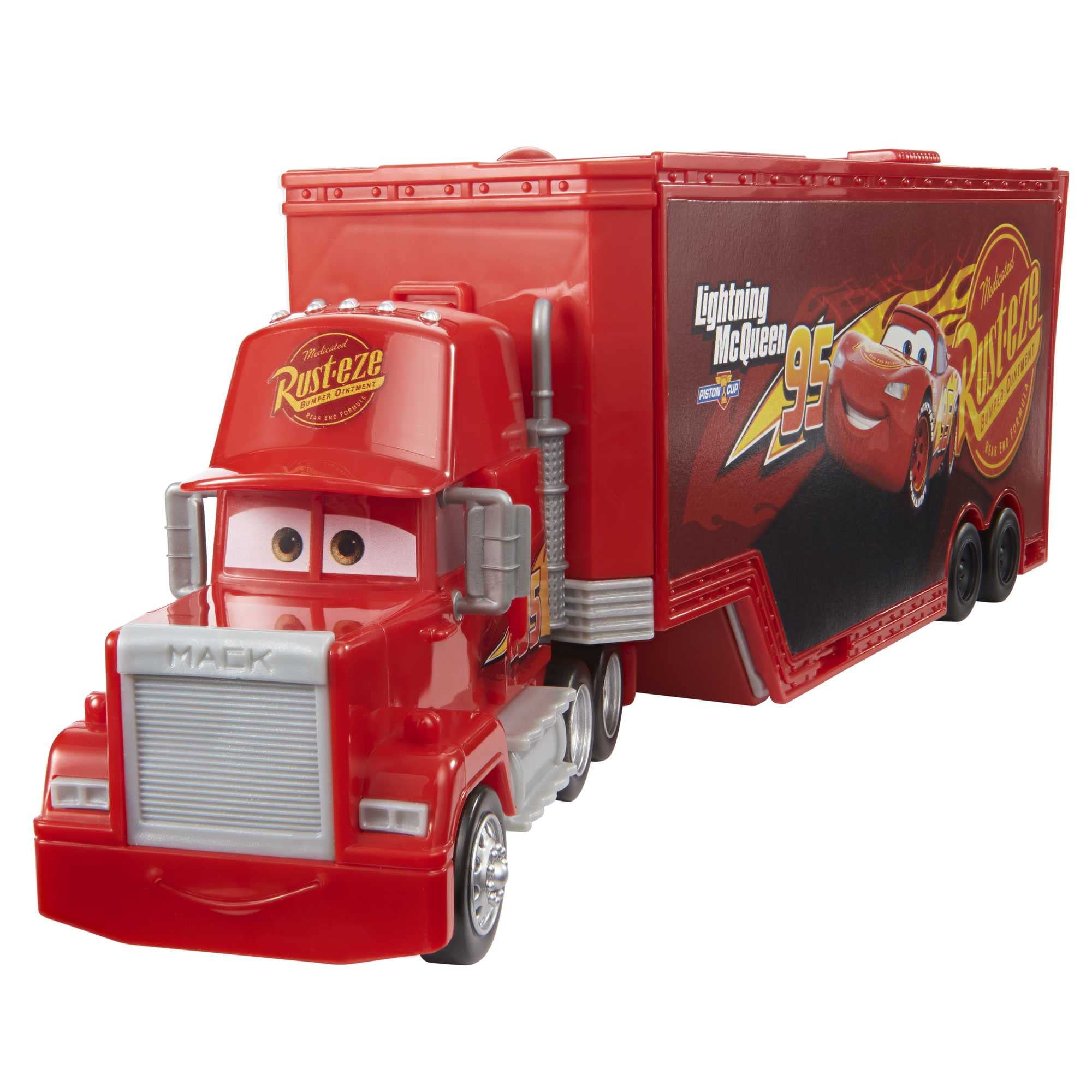 Mattel Cars Camión Mack convertible Pista para coches de juguete con lanzadores, regalo para niños +3 años (HDC75