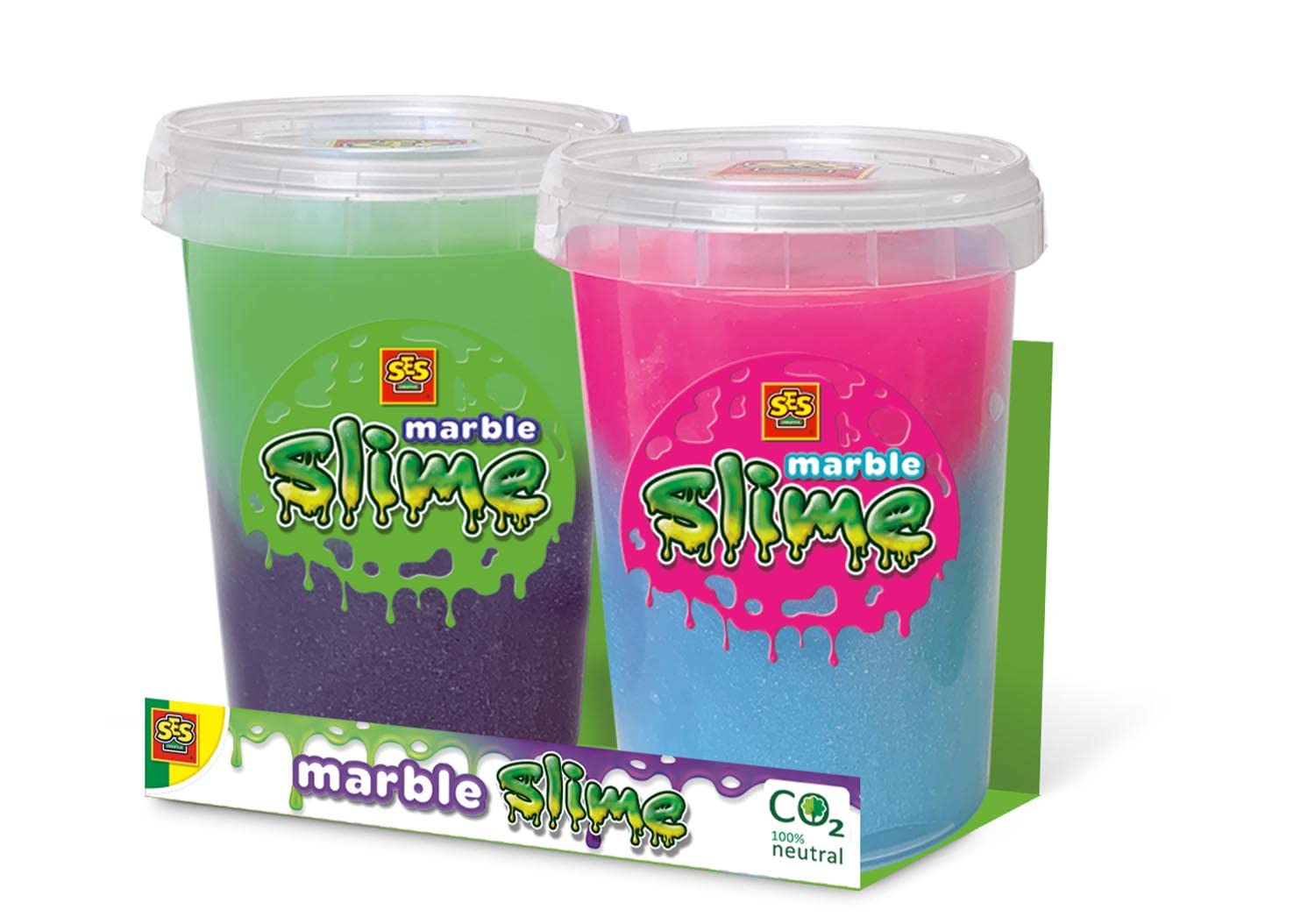 SES Creative 15025 Marble Slime-Duo Pack 400gr