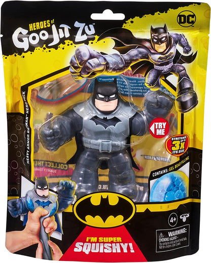 Heroes of Goo Jit Zu Dc Hero Pack - Super Goopy Heavy Armor Batman 4.5-Inch Tall Action Figure, Perfect Christmas / Birthday Present For 4 To 8 Year Olds, Squishy, Stretchy Tactile Play