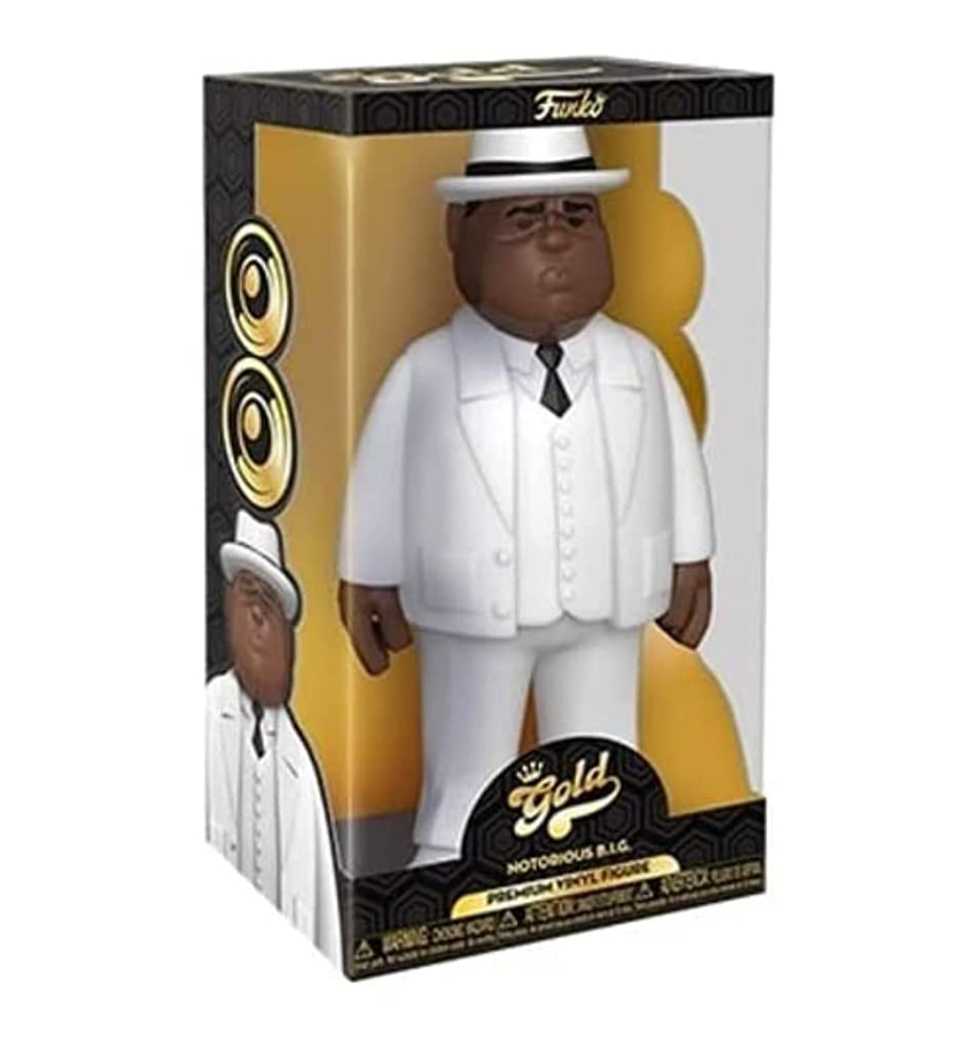 Funko Vinyl Gold 12": Biggie Smalls - Notorious BIG - White Suit - Collectable Vinyl Action Figure - Birthday Gift Idea - Official Merchandise - Ideal Toy for Music Fans - for Your Collection
