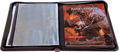 Dungeons & Dragons E-18585 Premium Zippered Book & Character Folio Portfolio, Black/Grey