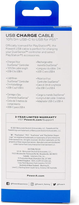 PowerA USB-C Cable For Playstation 5, Cable, USB-C, PS5