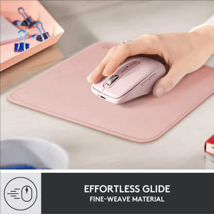 Logitech Mouse Pad - Studio Series, Computer Mouse Mat with Anti-slip Rubber Base, Easy Gliding, Spill-Resistant Surface, Durable Materials, Portable, in a Fresh Modern Design