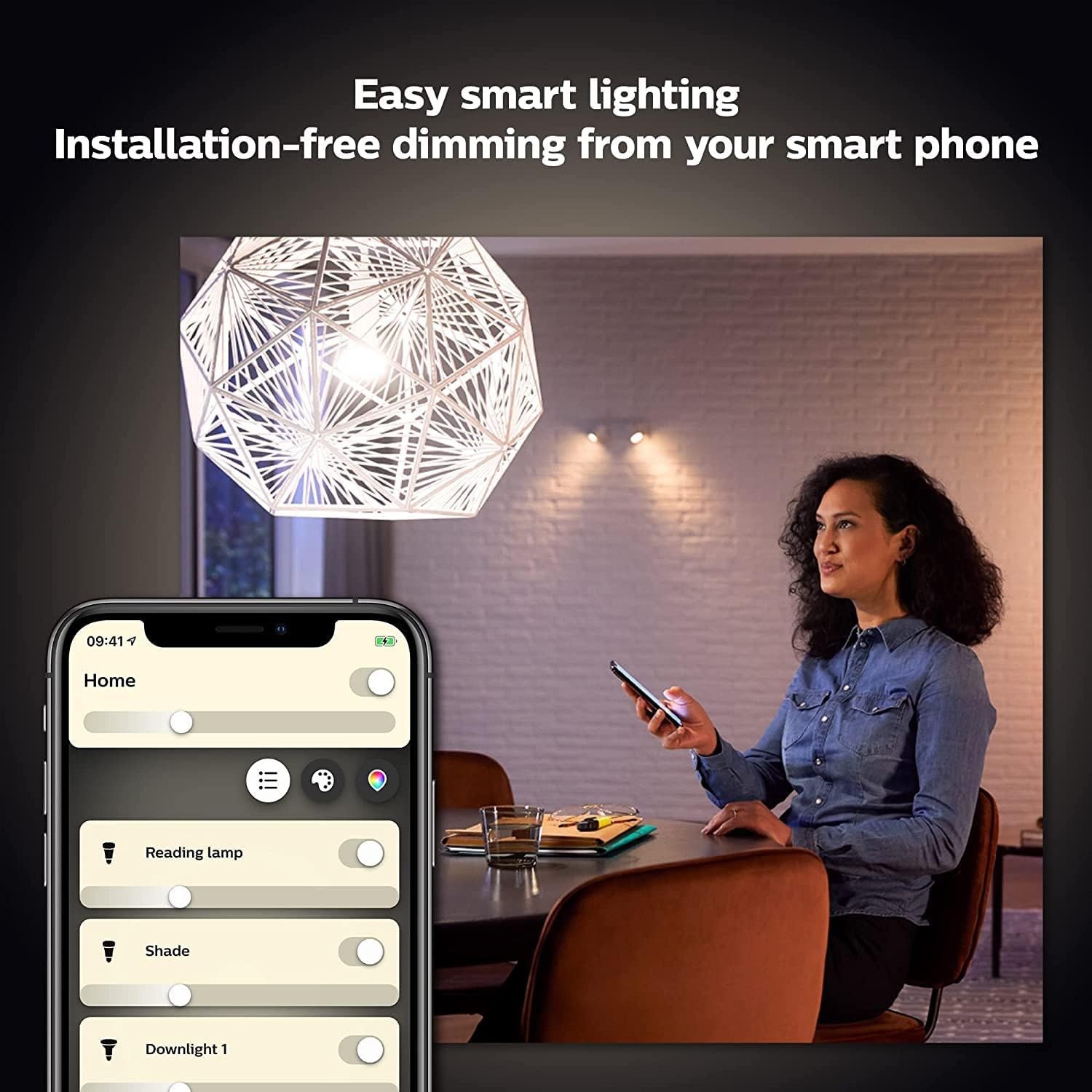 Philips Huew 9.5W A60 B22 Eu 2P