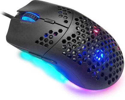 Speedlink SKELL Lightweight Gaming Mouse – 6 lighting modes, adjustable sensor resolution, black