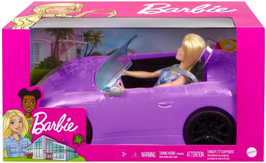 Barbie - Purple Convertible Doll, Multicoloured (Mattel HBY29