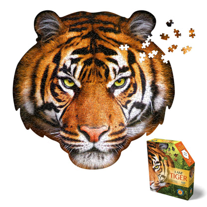 Carletto 3005-IAMTIGER,Madd Capp Shape Puzzle Tiger 550 Tegels,Meerkleuren