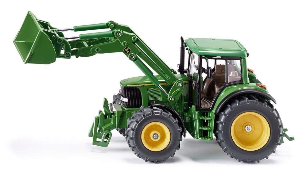 siku 3652, John Deere Tractor with Front Loader, 1:32, Metal/Plastic, Green, Movable front loader, Removable driver's cabin Tractor with Front Loader 1:32