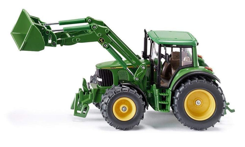 siku 3652, John Deere Tractor with Front Loader, 1:32, Metal/Plastic, Green, Movable front loader, Removable driver's cabin Tractor with Front Loader 1:32