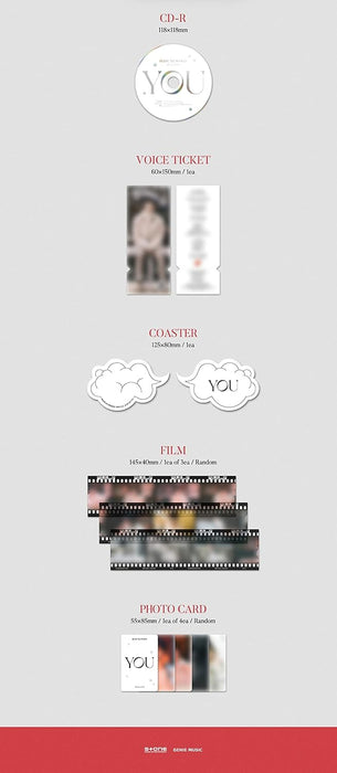 You Special Album incl. 60pg Photobook, Pet Film, Photocard, Coaster + Voice Ticket